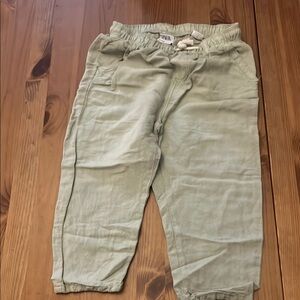 Zara Green Casual Bottoms Straight-Leg